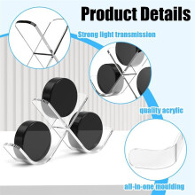 Clear Hockey Puck Display Case Acrylic Hockey Puck Display Stand Sports for 3 Pucks Hockey Puck Holder Storage