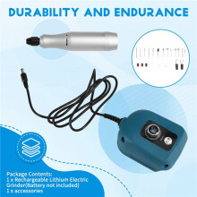 Electric Grinder Stepless Speed Regulation Electric Drill Drill Speed Rotary Tool for 18V-21V Battery
