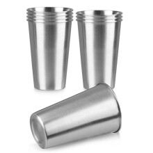 8Pack 16 Oz Stainless Steel Pint Cups,Stainless Steel Cup,Pint Cup Tumbler,Water Tumbler,Stackable,Reusable,BPA Free