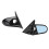 1Pair for JDM Racing Manual Adjustable Spoon Car Side Rearview Mirror for 1