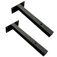 2 Stück Wandregal, Eisenhalterung, Robuste Schwimmende Halterung, Schwarze Tafel, Home Office, Küche, Lagerregal, Schuhablage