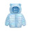 Kids Puffer Jacket Hooded Bear Ear Design Blue Size 100 1