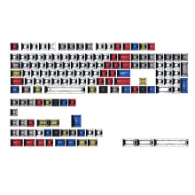 PBT Comic Style Keycaps Profile 141 Keys Keycaps Set Suitable MX Switches for Mechanical Keyboard