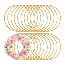 20 Stück Metallringe zum Basteln, 3 Zoll Große Ringe, Makramee-Reifen mit Blumenmuster für Heimwerkerarbeiten, Makramee-Traumfänger-Zubehör