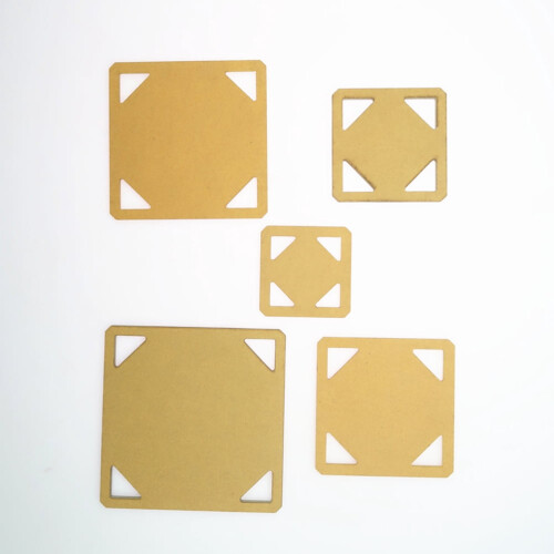Square Ruler for Quilting and Patchwork PVC 5 pcs