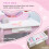 Kids Dressing Table Set, with Mirror, Stool, for Ages 3-6 Years - Pink 7