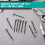 10 Pcs Ignition Replacement Repair Kit, Each Piece Includes Spring Thimble and Base Screw, Ignition Flints Screw Spring 1