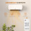 2000W Wall Mounted Ceramic Space Heater, 10-49C Temperature, White 7