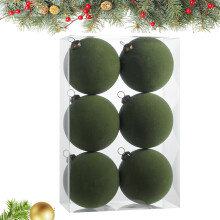 Burgundy Velvet Christmas Balls 4 pcs