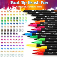 36-120 colours Markers Brush Pens Set Painting Drawing Highlighter School Art