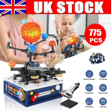 Solar System Building Blocks Space Educational Toy for Kids Rotating 775 Pieces
