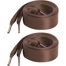 Flat Satin Ribbon Shoelaces 47 inch 2 Pairs