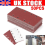 50PCS 93*185mm Square Sander Sandpaper 8 Hole Hook and Loop Disk Sand Sheets NEW 1