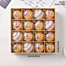 Christmas Ball Ornaments Rose Gold 2.4 Inch 16 PCS