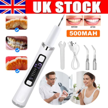 Electric Ultrasonic Tooth Cleaner Kit Dental Scaler Stain Remover Teeth Cleaning