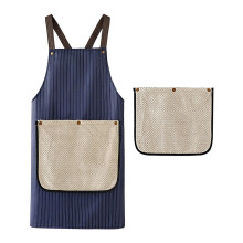 Blue Waterproof Apron with 2 Detachable Towels