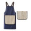 Blue Waterproof Apron with 2 Detachable Towels 1