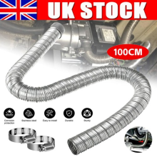 Dual-layer Heater Exhaust Pipe 1M 24mm Stainless Steel For Webasto Eberspacher