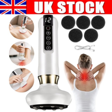 Electric Gua Sha Massager Cupping Device Meridian Brush Body Therapy Tool NEW