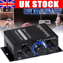 40W Power Digital Amplifier HIFI Mini Stereo Audio AMP USB FM Mic Home Car UK