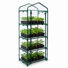 Oypla Growhouse 4-Tier Garden Greenhouse Ideal For Propagating Seeds And Bringing-on Plants - 130x50x45cm