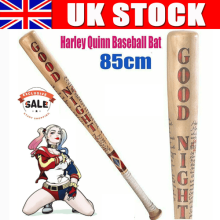 32" Wooden Baseball Bat Harley Quinn Suicide Squad Halloween Movie Cosplay 81 CM