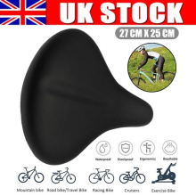 Bicycle Bike Cushioned Soft Padded Seat Cover Cycle Foam Saddle Extra Comfort UK