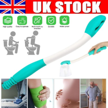 15.5'' Long Handled Bottom Toilet Self Wipe Aid Wiper Easy Tissue W/Long Handle