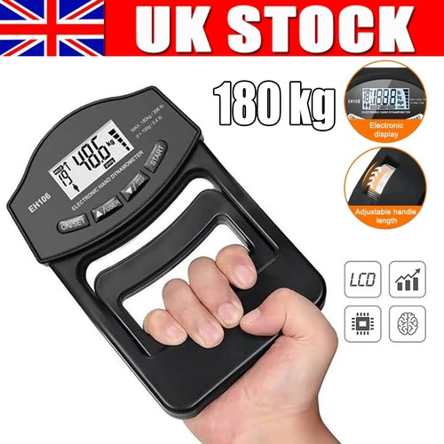 Grip Strength Tester, 396Lbs/180Kg Digital Hand Dynamometer Grip Strength Tool