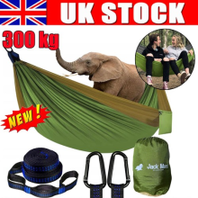 Double 2 Person Outdoor Garden Hammock Portable Camping Swing Hanging Fabric Bed