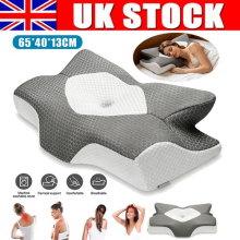 Memory Foam Cervical Pillow, Ergonomic Orthopedic Pillow for Neck Pain Relief UK