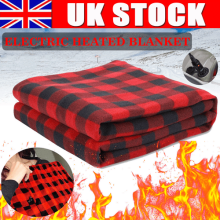 Electric Heated Throw Blanket Fleece Washable Car Office Use Warm Blanket Heater