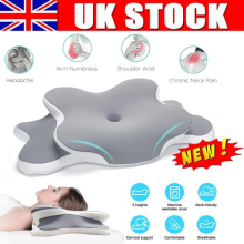 Ergonomic Memory Foam Pillow For Cervical Neck Shoulder Orthopedic Pain Relief