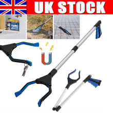 82cm Megnatic Aluminium Pick Up Tool Reacher Grabber Foldable Hand Long Picker