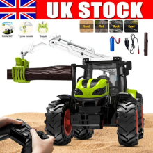 Remote Control Tractor 1/24 4 Wheels RC Farm Tractor Toy Gifts for Kids Boys UK
