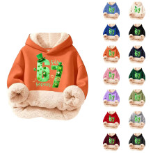 Multicolor Printed Kids Hoodie for Boys Soft Fabric Pullover