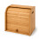 Oypla Oypla Double Layer Roll Top Bamboo Wooden Bread Bin Kitchen Storage 1