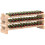 Three-Tier, 36 Bottle Wooden Wine Rack - Natural 1