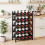 Homcom HOMCOM Wine Rack Freestanding 5-Tier 20-Bottle Capacity Black 8