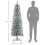 6ft Artificial Snowy Pencil Christmas Tree - White 5