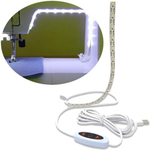 3X Sew Sewing Machine Light Strip,12inch USB LED Light Strip Dimmable,White Lights for ,Janome,Babylock US Plug 1