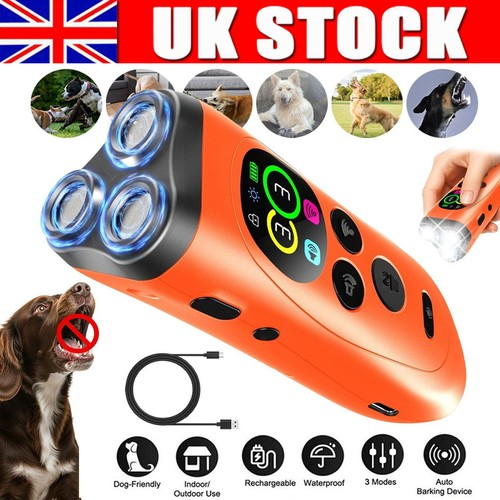 Ultrasonic Dog Repeller Anti Bark Device Stop Barking Humane Pet Training Tool