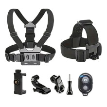 360 Rotatable Smartphone Chest Strap Mount for Hero 12/11/10/9/8 Sports Camera Stand Adjustable Phone Holder