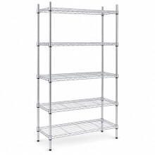 Oypla 5 Tier Heavy Duty Steel Wire Rack Shelf Storage Shelving Unit