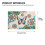 Boho Mandala Flower Butterfly Table Mats 6 pcs 11.8 x 17.7 5