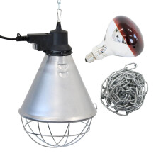 Oypla Poultry Heat Incubator Lamp 175W w. Red Bulb For Chicks/Puppies