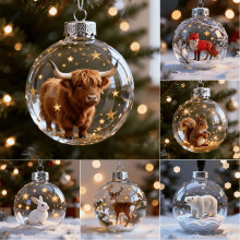 Tupukom Wildlife Wonders Hanging Ornaments Black 2.75 in