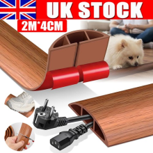 Floor Cord Covers Channel Cable Cover Protector 4cm x 2m Heavy Duty Wire Cover