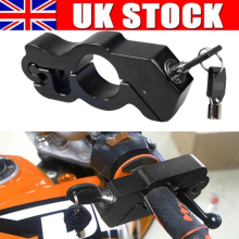 Motorcycle Motorbike ATV Grip Lock Handlebar Throttle Brake Lever Security