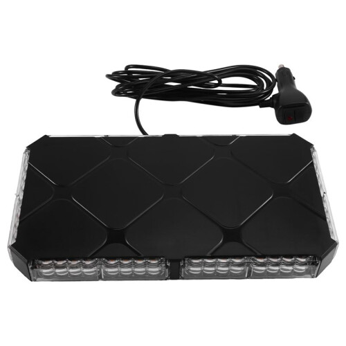 Luzes Estroboscópicas de Emergência de 11,5 Polegadas para Teto com Base Magnética, Luz de Advertência de Perigo de Trânsito LED, 12-24 V